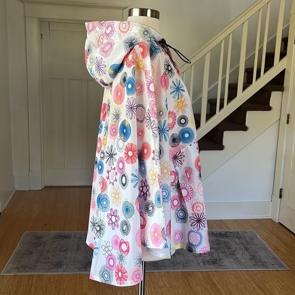 kate spade Jackets & Blazers - KATE SPADE Saturday Rain Poncho Spirograph Print NWT One Size